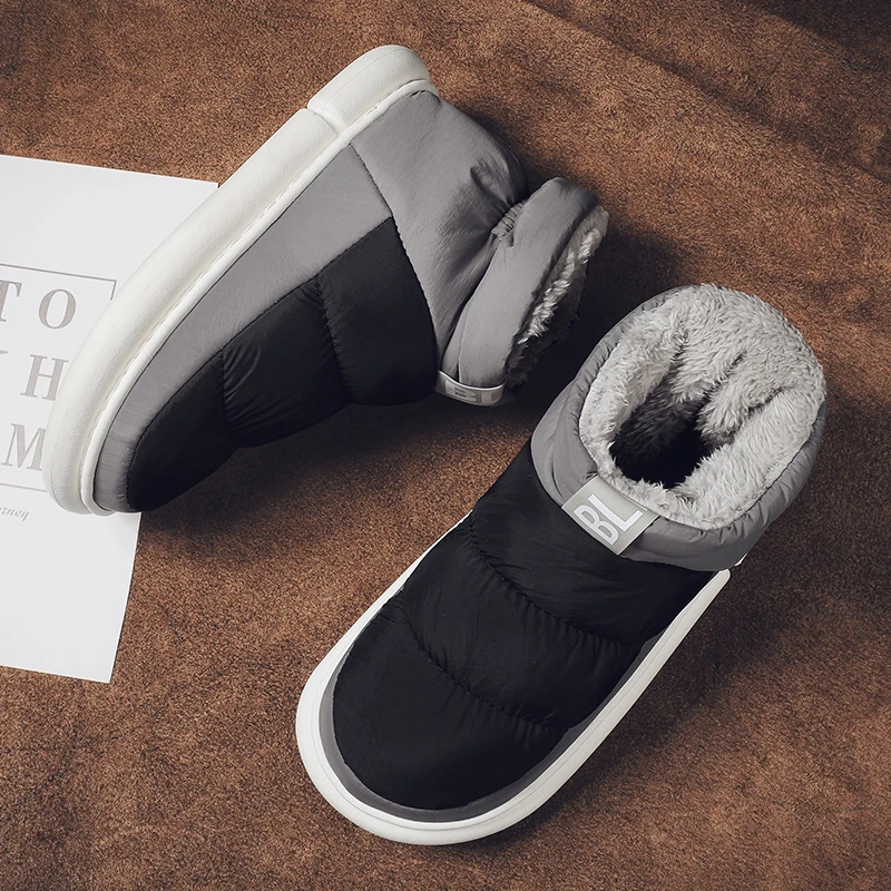 雪地靴男士冬天鞋棉鞋加绒加厚保暖男靴防水防滑棉靴男款休闲鞋