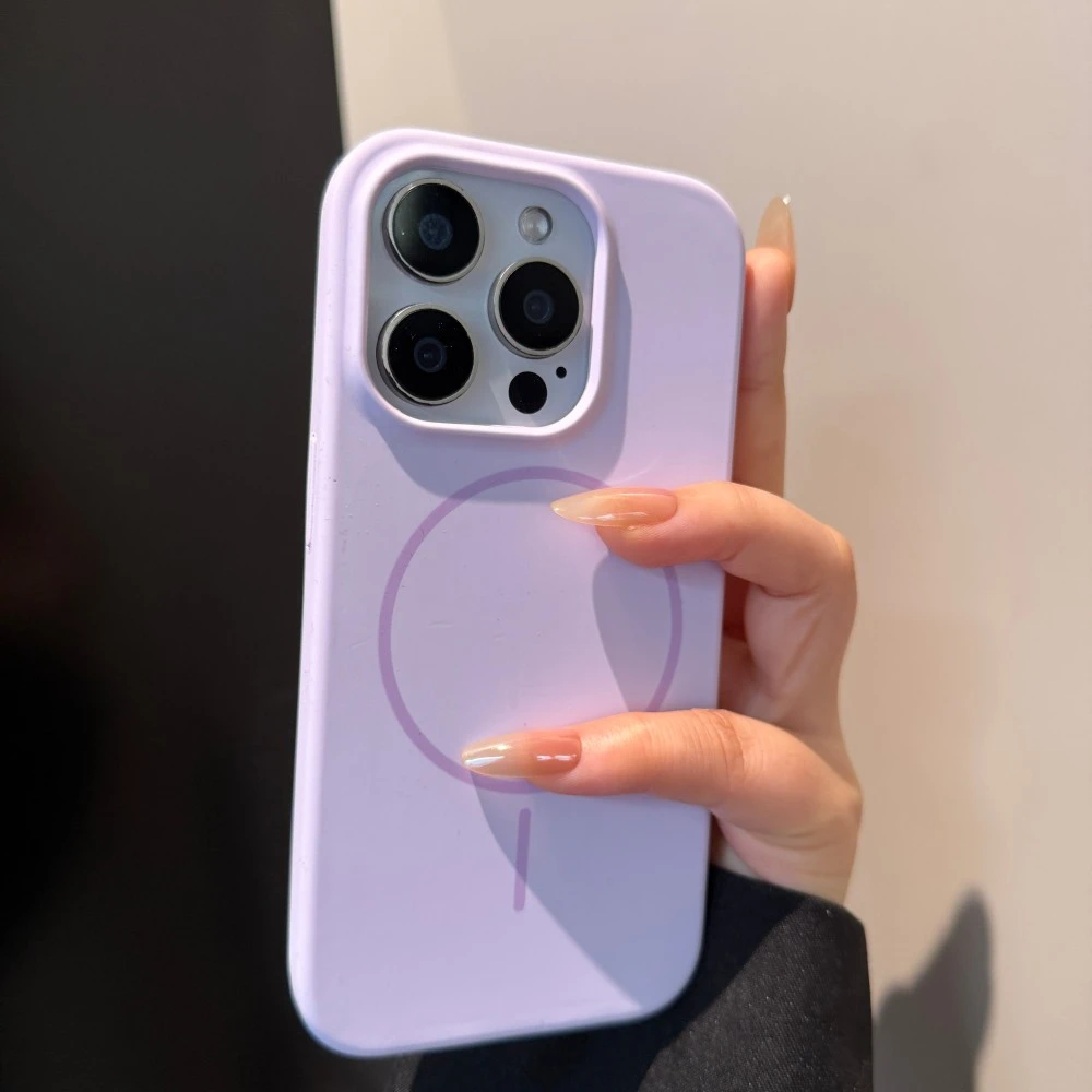 创意液态肤感适用苹果16promax手机壳简约iPhone15磁吸14个性13女