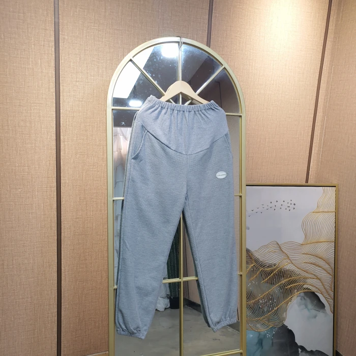 HJ10孕妇灰色裤子M90-120XXL150