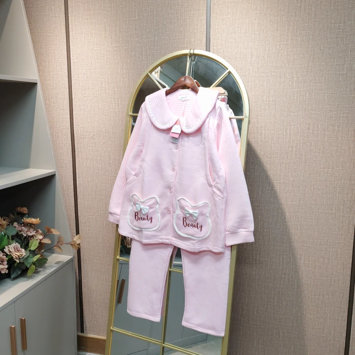 LD31孕妇粉色空气棉月子服套装XL110-140