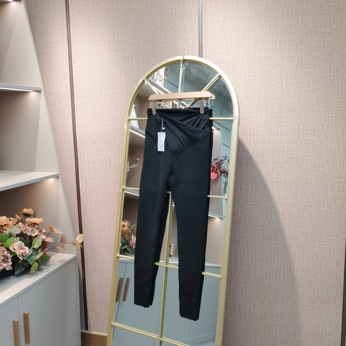 HC32孕妇黑色裤子L100-130XXL150