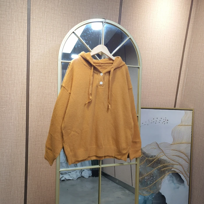 AC857孕妇橘色毛衣100-150