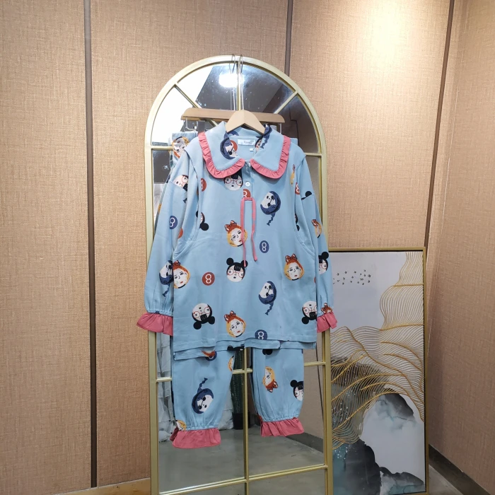 EW72孕妇蓝色月子服套装   XL100-140