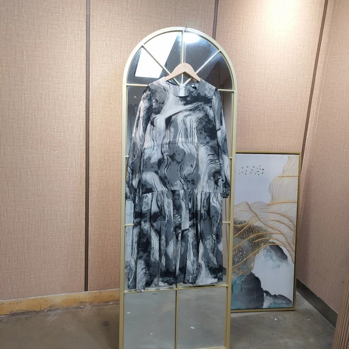 CF104孕妇灰色连衣裙M90-120L130XL140XXL150