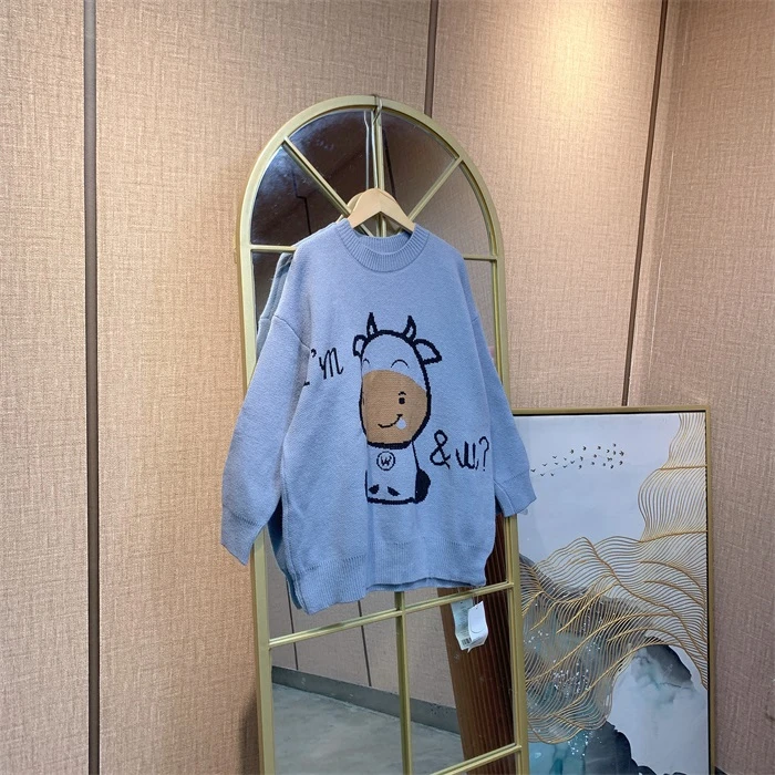 QQ292蓝色孕妇毛衣90-140