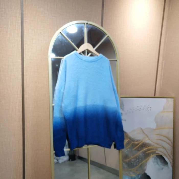 AH109孕妇蓝色毛衣100-150