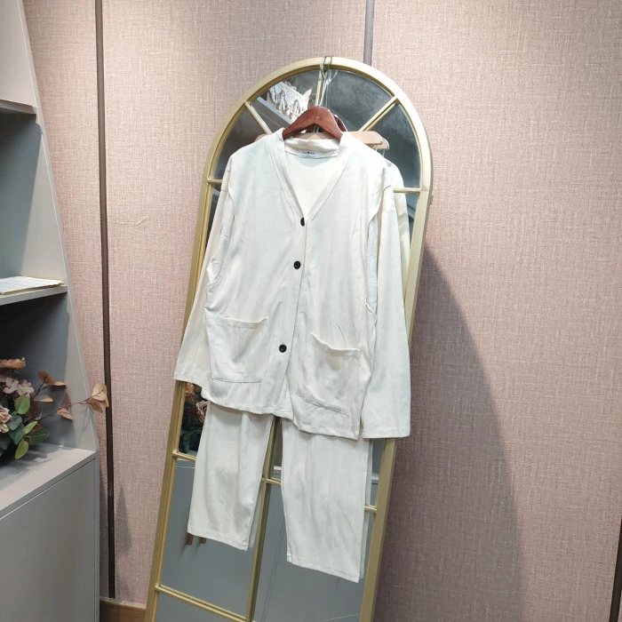 EV42孕妇杏色月子服套装XL110-140XXL150