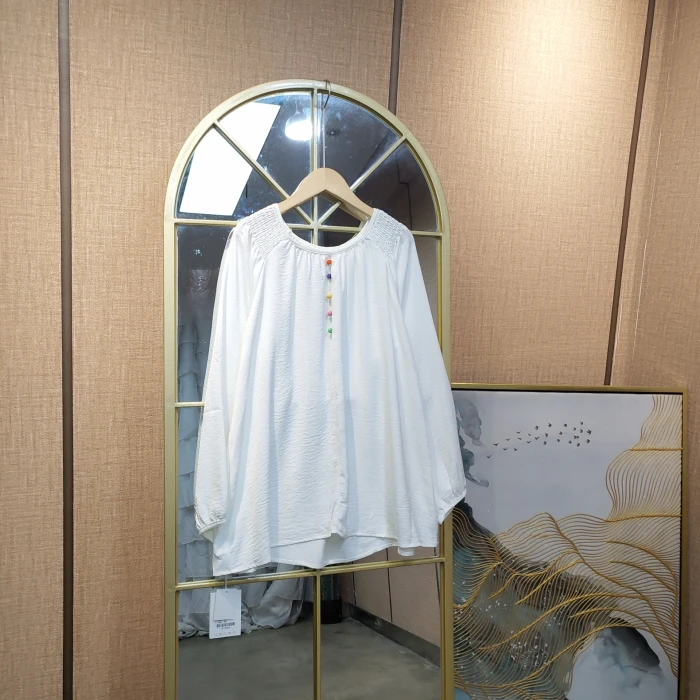 CG140孕妇白色上衣100-140