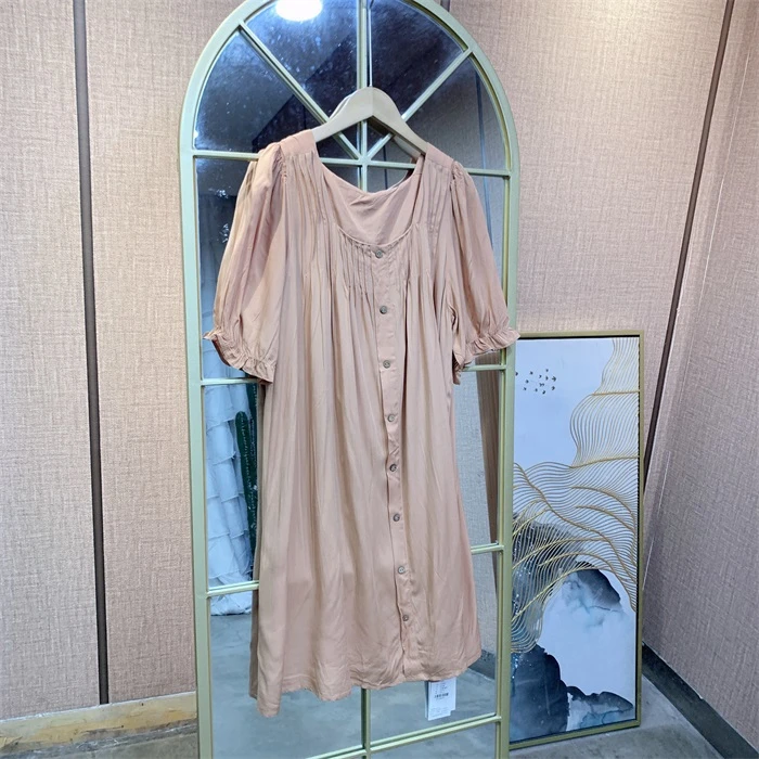 EE313橘色孕妇衣裙   110-150