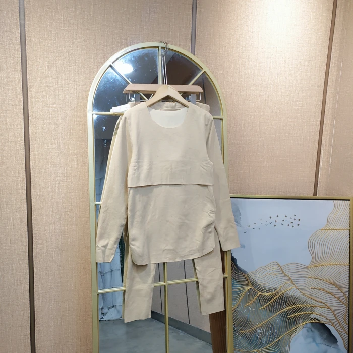 EY57孕妇肤色秋衣套装2XL120-150