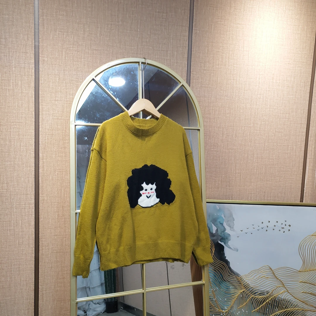 AD301孕妇黄色毛衣90-130