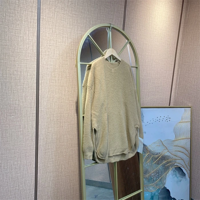 QQ528杏色孕妇毛衣   100-140