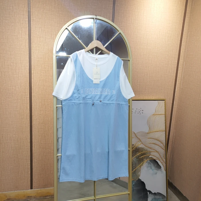 BZ82孕妇蓝色连衣裙M100-130