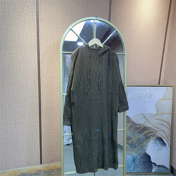 LL567深棕色孕妇裙子 100-150