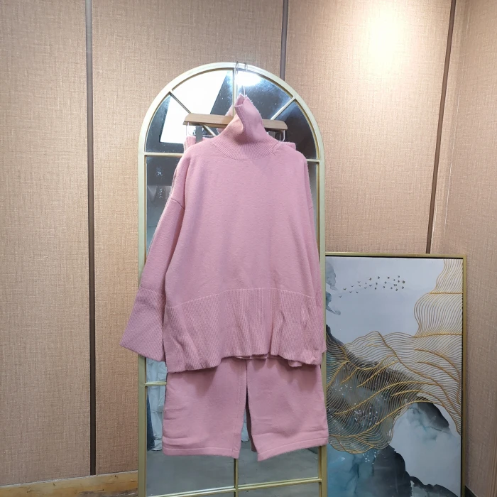 AC771孕妇粉色毛衣套装100-140