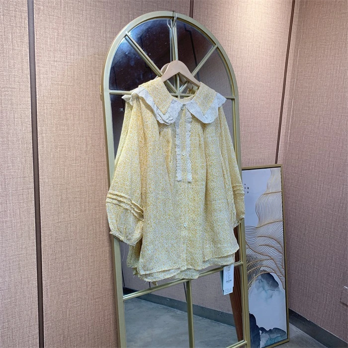 Z108黄色孕妇上衣    110-150