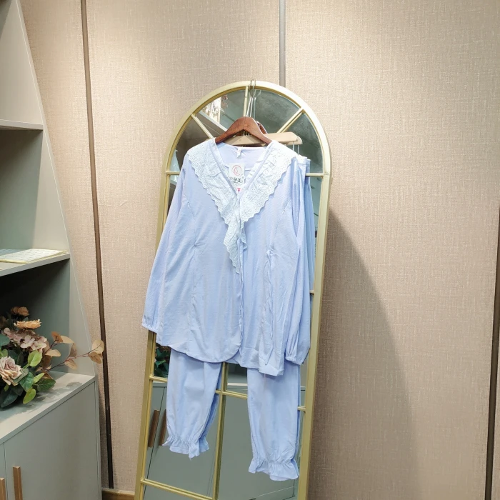 EU133孕妇紫色月子服套装XL110-140XXL150