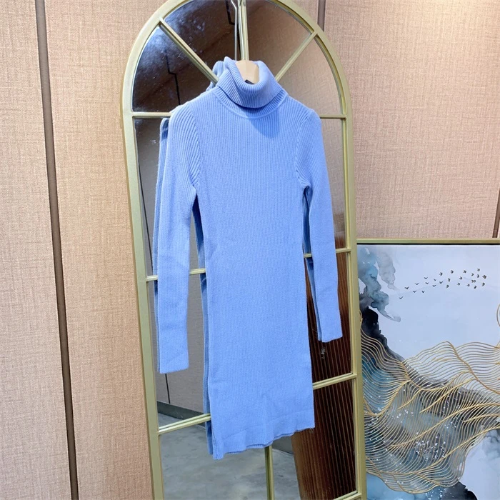 OO506蓝色孕妇裙子 90-110