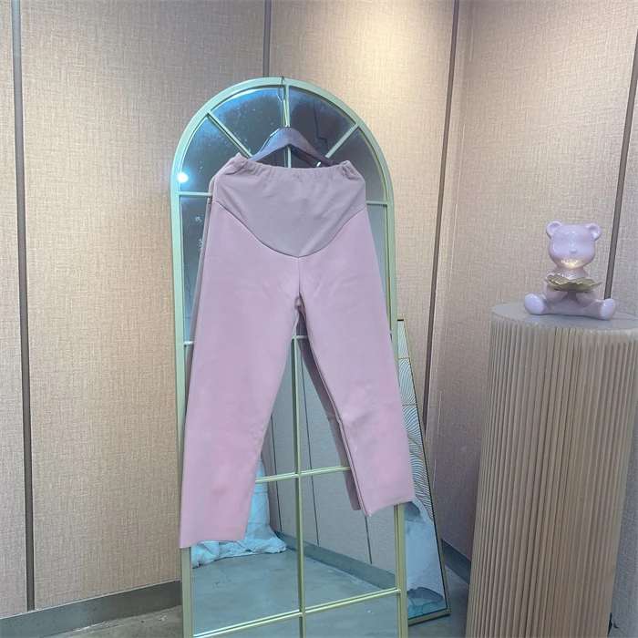 A465粉色孕妇加绒裤子L100-130 XL140