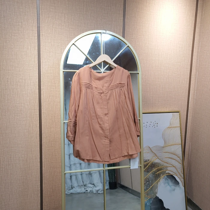 BE639孕妇橘色上衣100-130