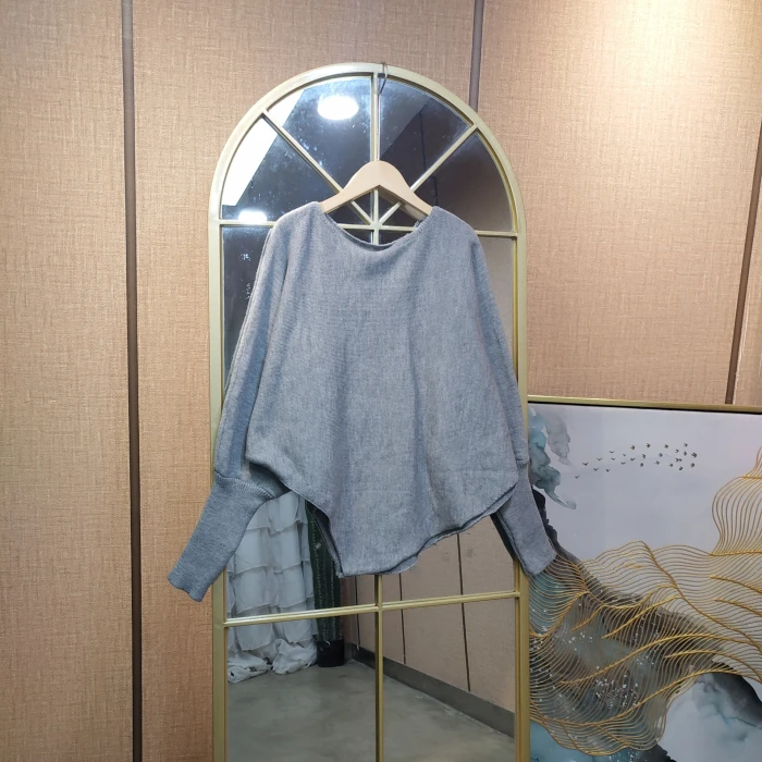 AC984孕妇灰色毛衣90-140