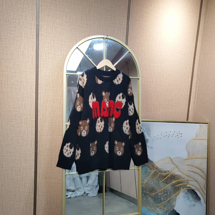 AD339孕妇黑色毛衣100-150