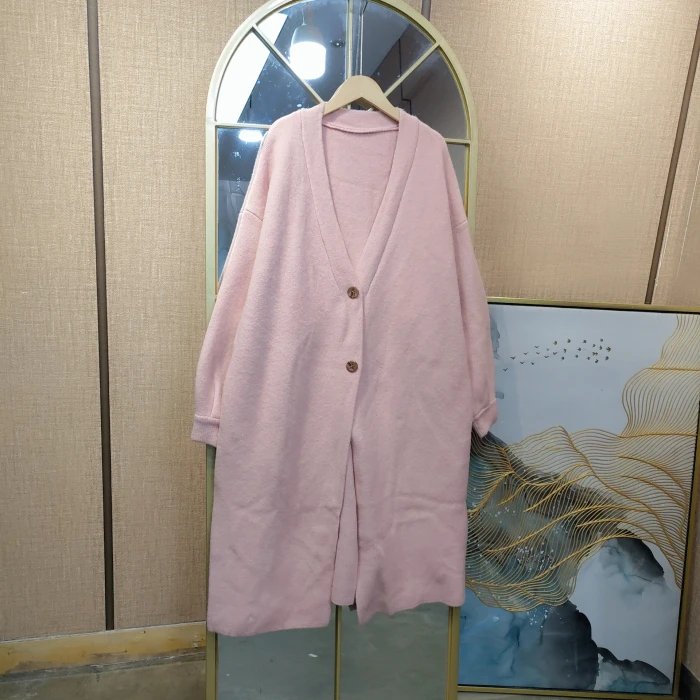 AE502孕妇粉色毛衣开衫90-150