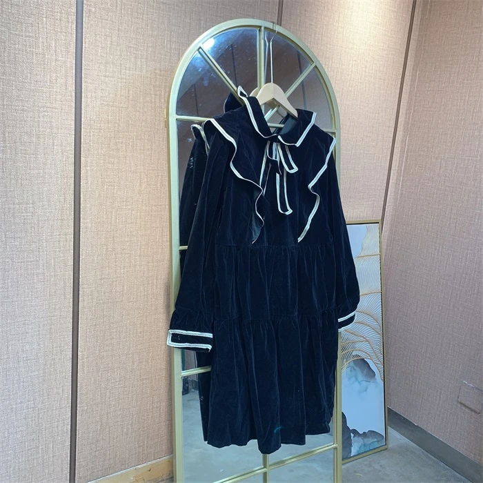 HH460黑色孕妇裙子100-130