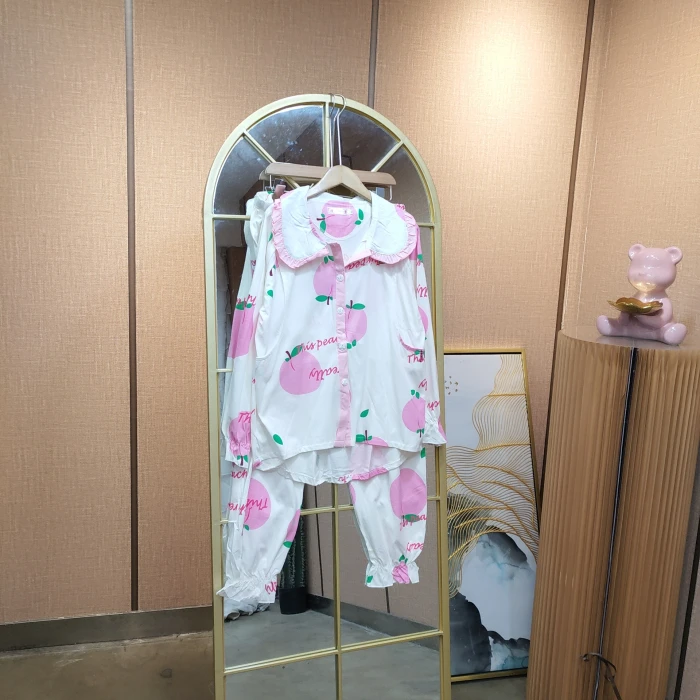 FD34孕妇白色月子服套装M90-120L130XL140XXL150XXXL160