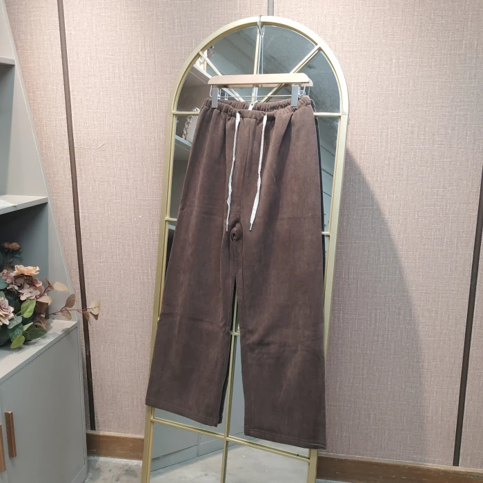 HN78孕妇棕色加绒裤子L110-130
