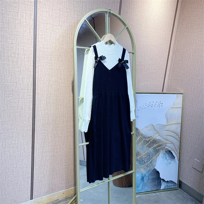 QQ380黑色孕妇裙子100-140