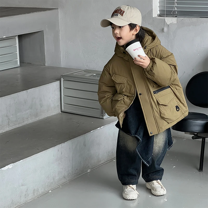 【小首尔】现货-冬装儿童连帽羽绒服YY9237-s11