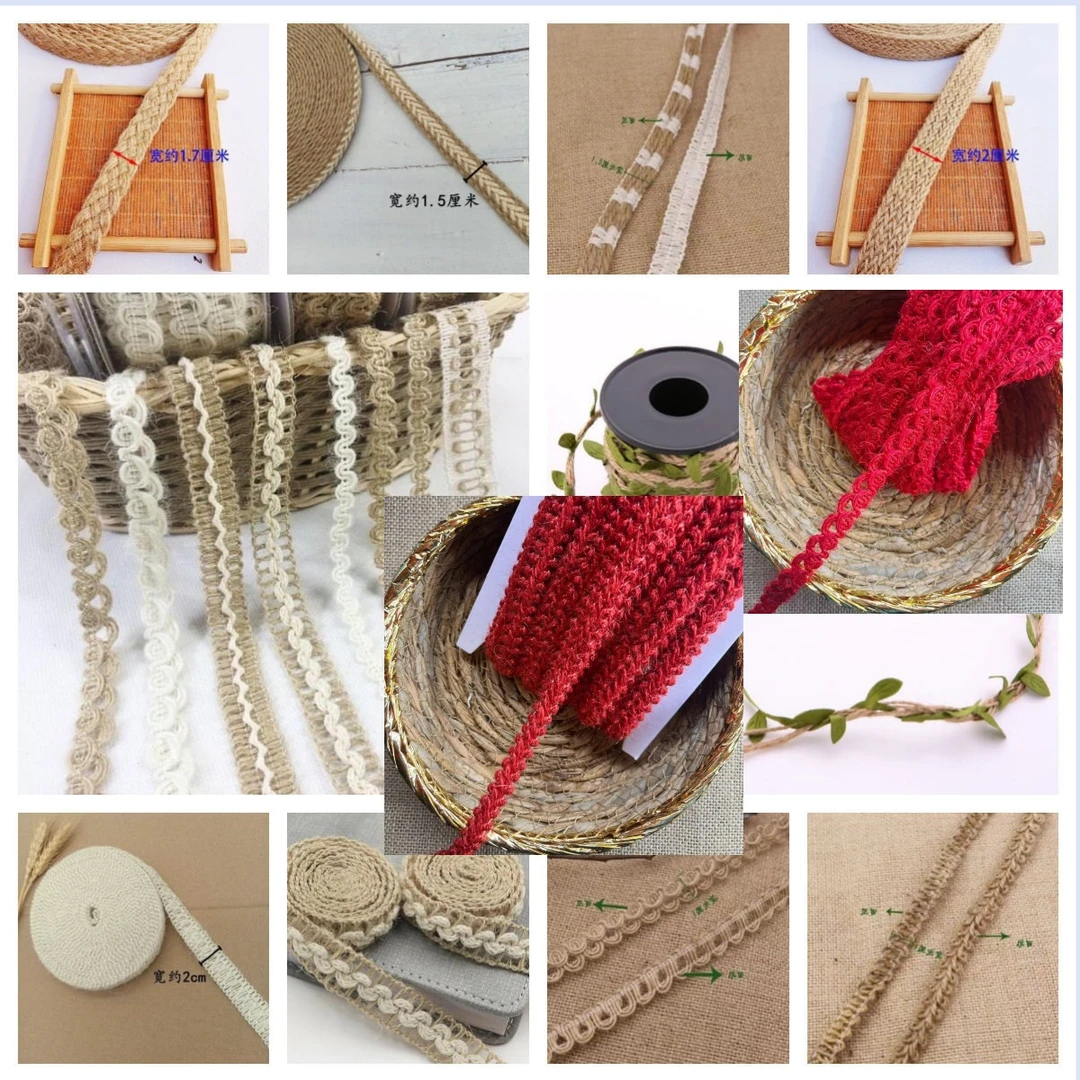 L【主播推荐】麻绳必备花边复古麻绳装饰花边手工diy花边