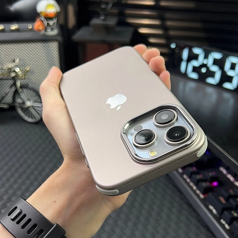 适用苹果16promx手机壳气囊防摔iPhone13/14/15新款磨砂保护套硬