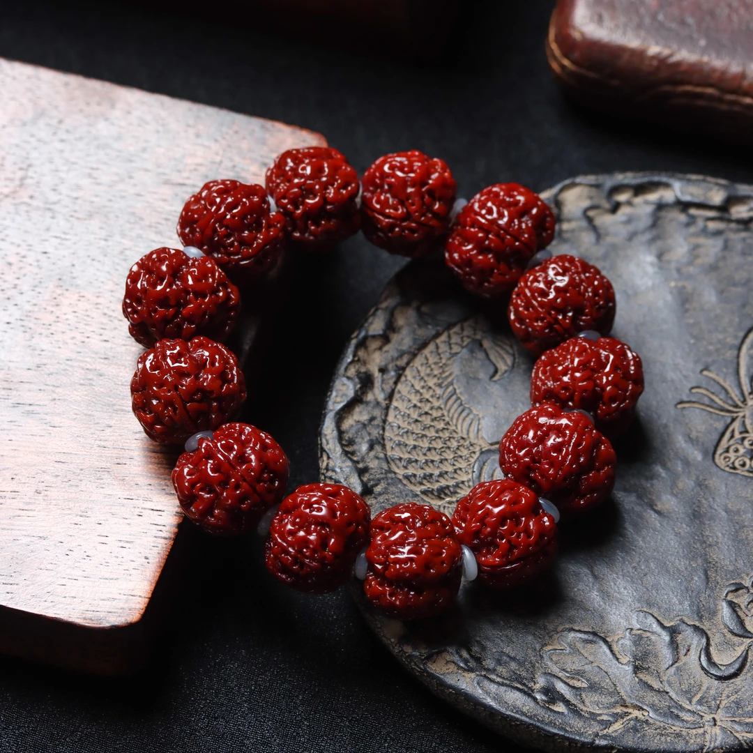 五瓣尼泊尔原生态双龙纹大金刚单圈文玩好玩