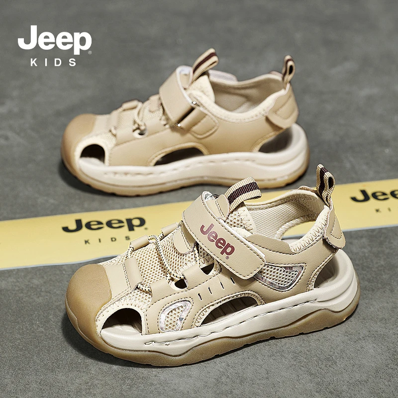 jeep童鞋夏季新款镂空凉鞋儿童休闲凉鞋防滑百搭男女童鞋 WD-6208