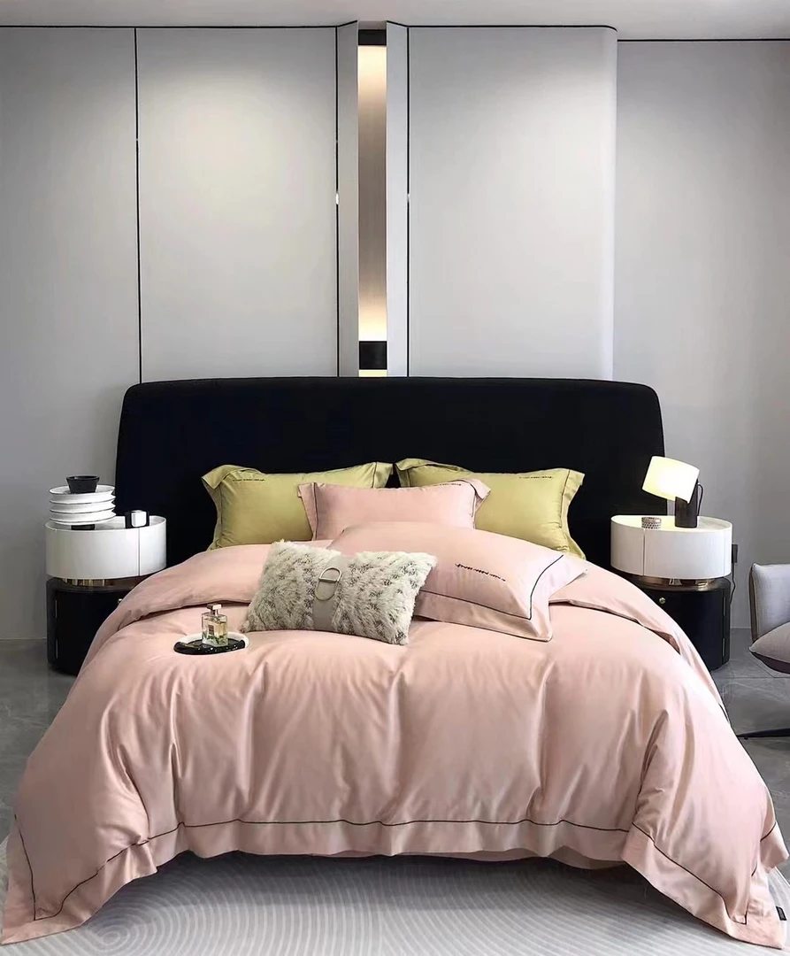 LAI 天丝LF+长绒棉 磨毛款宽边拼角款四件套  里斯本