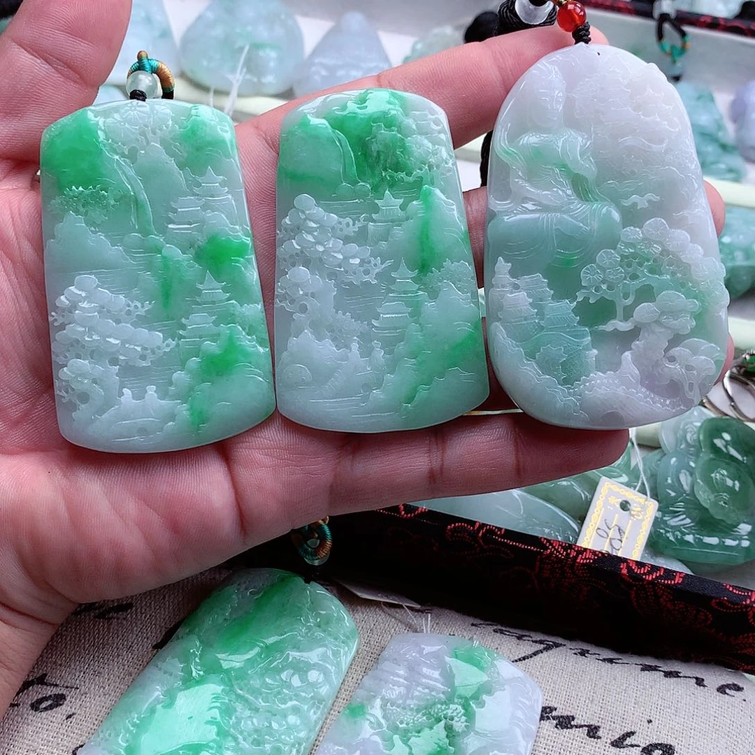 翡翠吊坠(不含链)未镶嵌世****琼