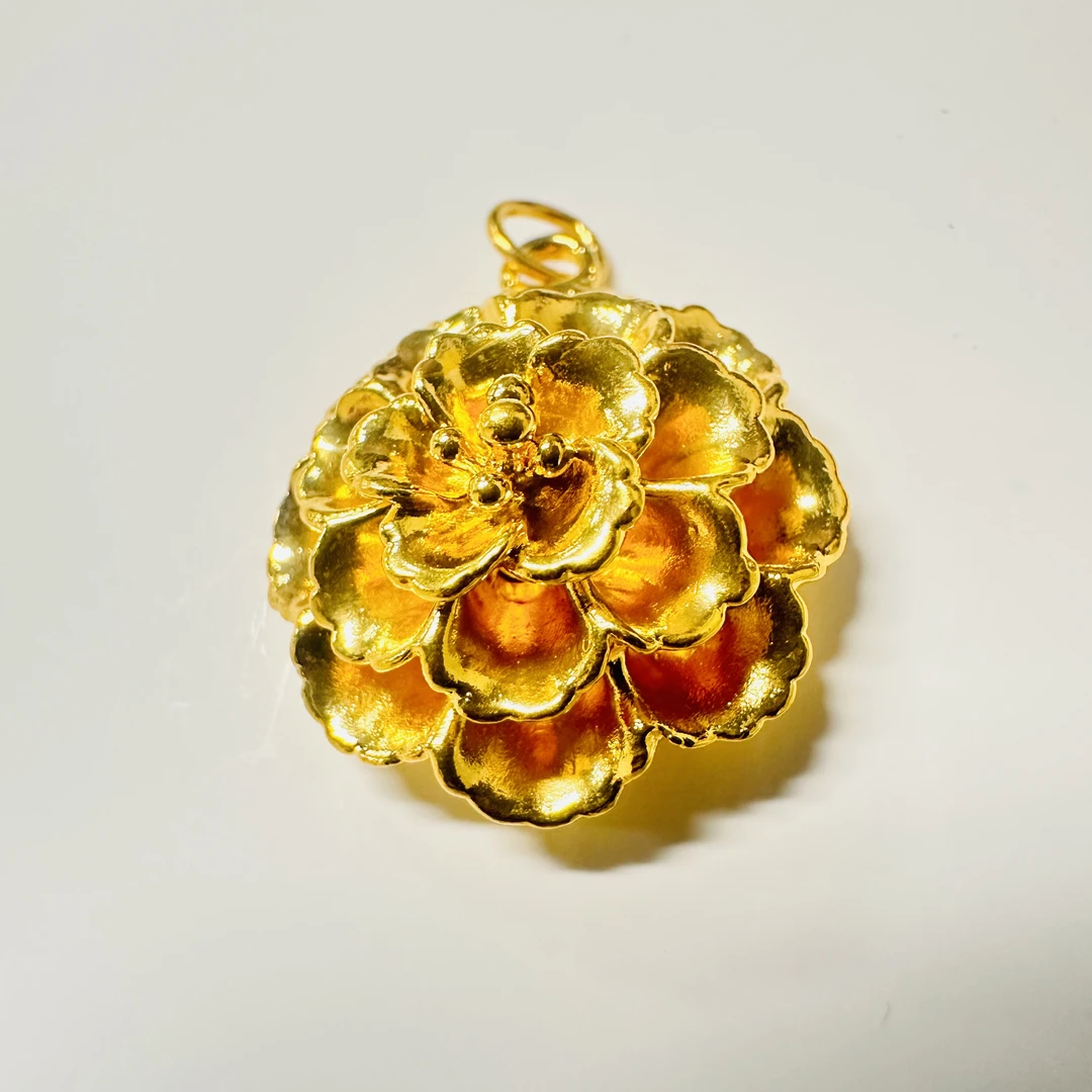 足金饰品/富贵花吊坠/1.06/1B5B18145/h