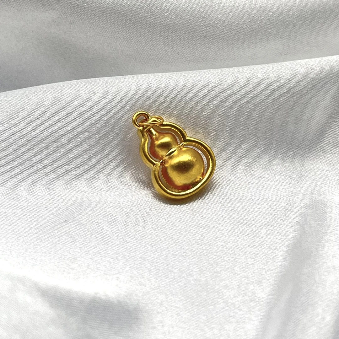 足金饰品/双层葫芦（圆扣）/0.81/1B5B1708/h