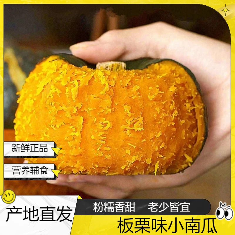 【坏果包赔】带箱5斤正宗真贝贝南瓜板栗味瓜婴儿辅食南瓜粉糯香甜