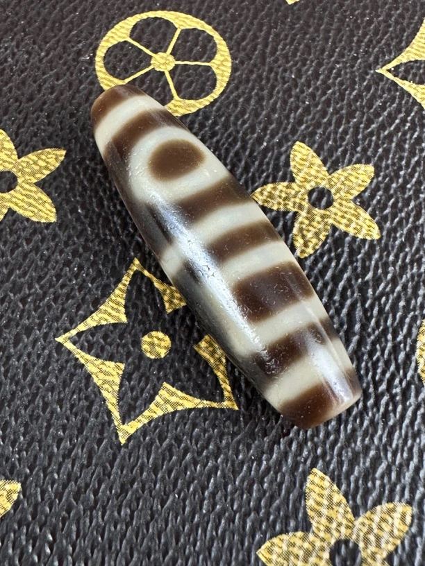 【台湾工艺】天缘 精品手工牙黄 双天地玛瑙吊坠