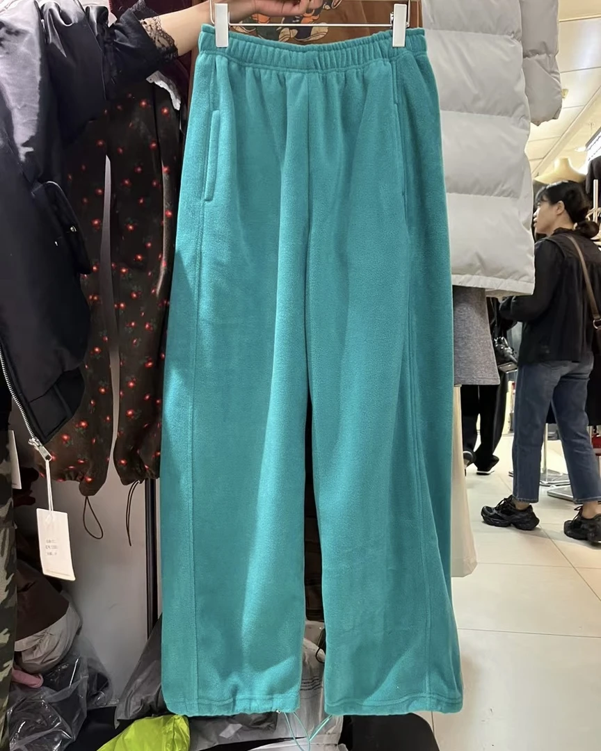 韩版亮色收口卫裤韩国面料