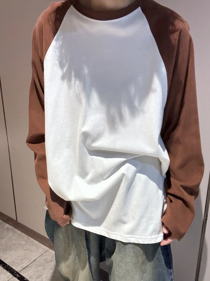 韩版大版宽松插肩袖T恤