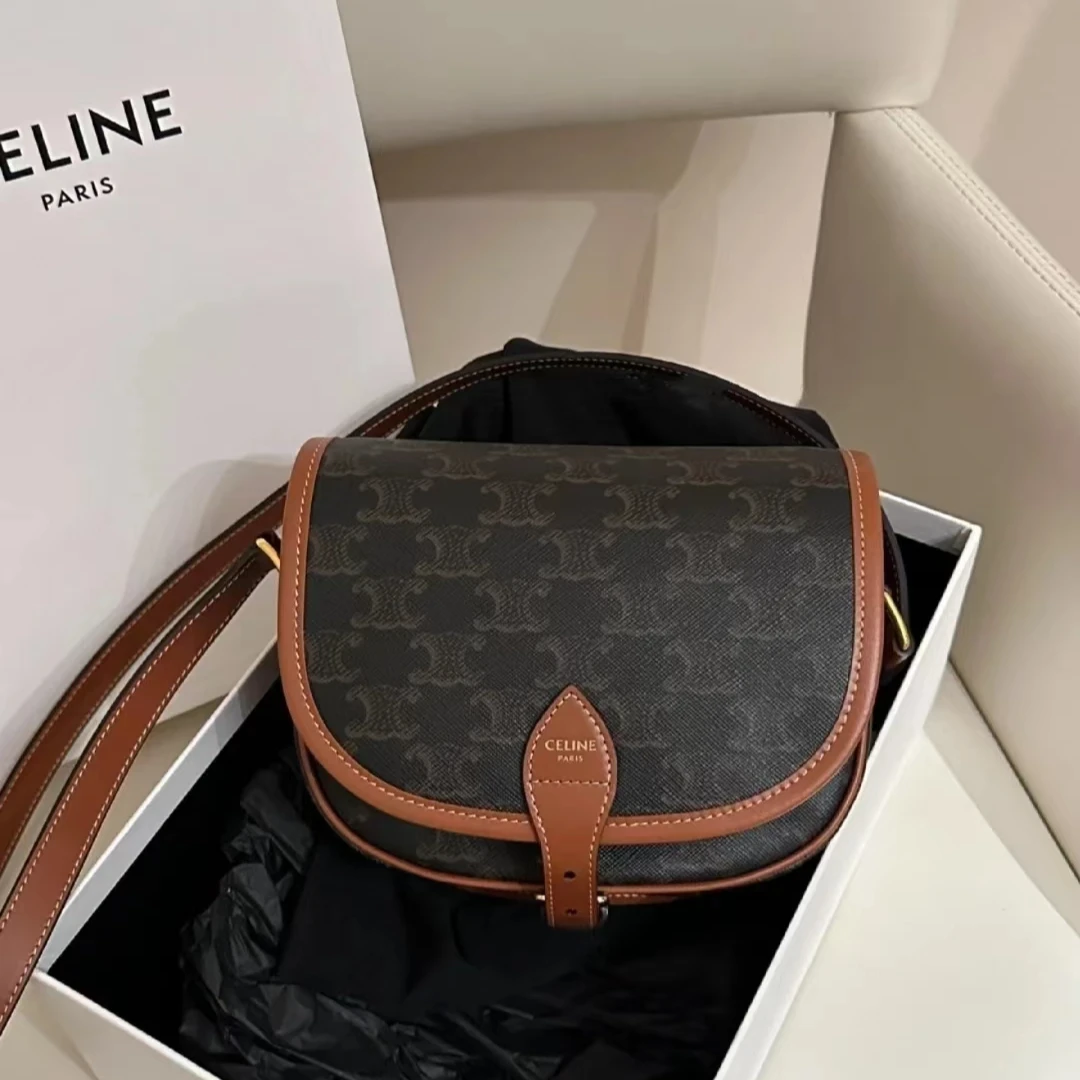 99新 Celine/思琳 老花马鞍/330178