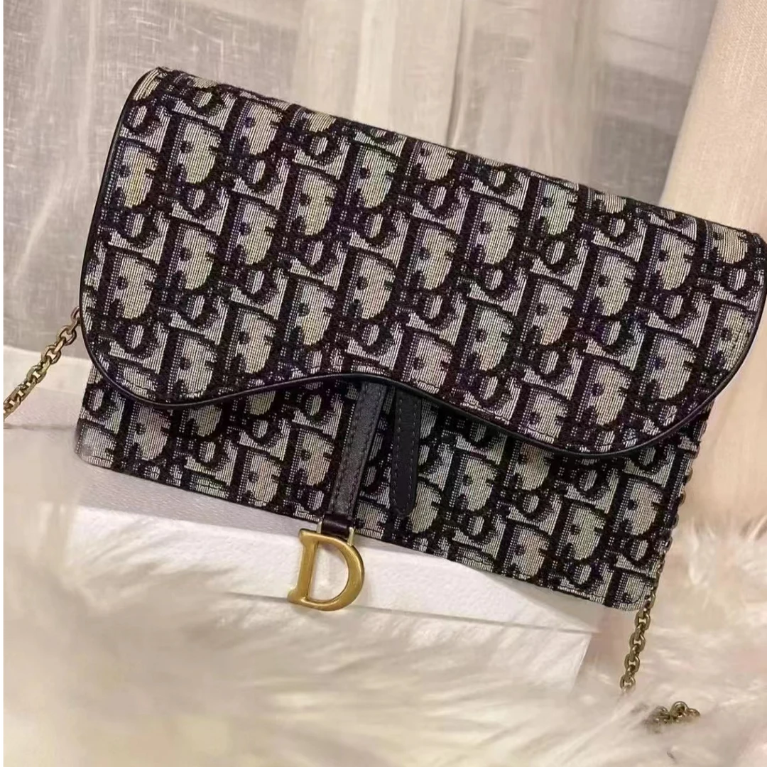 99新 DIOR/迪奥 老花大WOC链条包 /99新