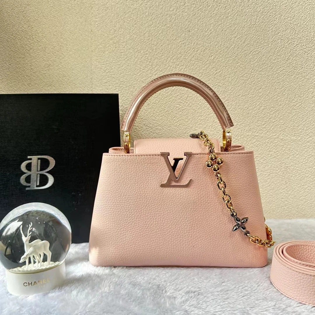 99新 LouisVuitton/路易威登 Capucines bb卡普辛小号/319235