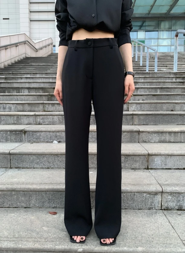 MISSBAO百搭显瘦直筒裤