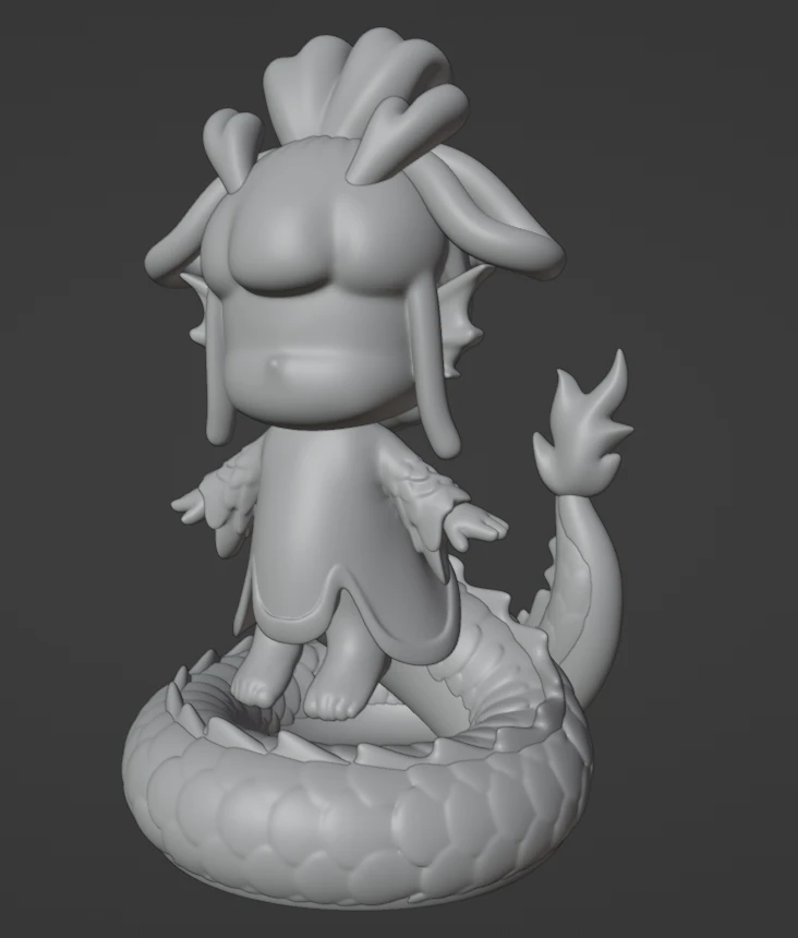 树脂重工top系列胚盘龙流体熊潮玩创意DIY纯手工