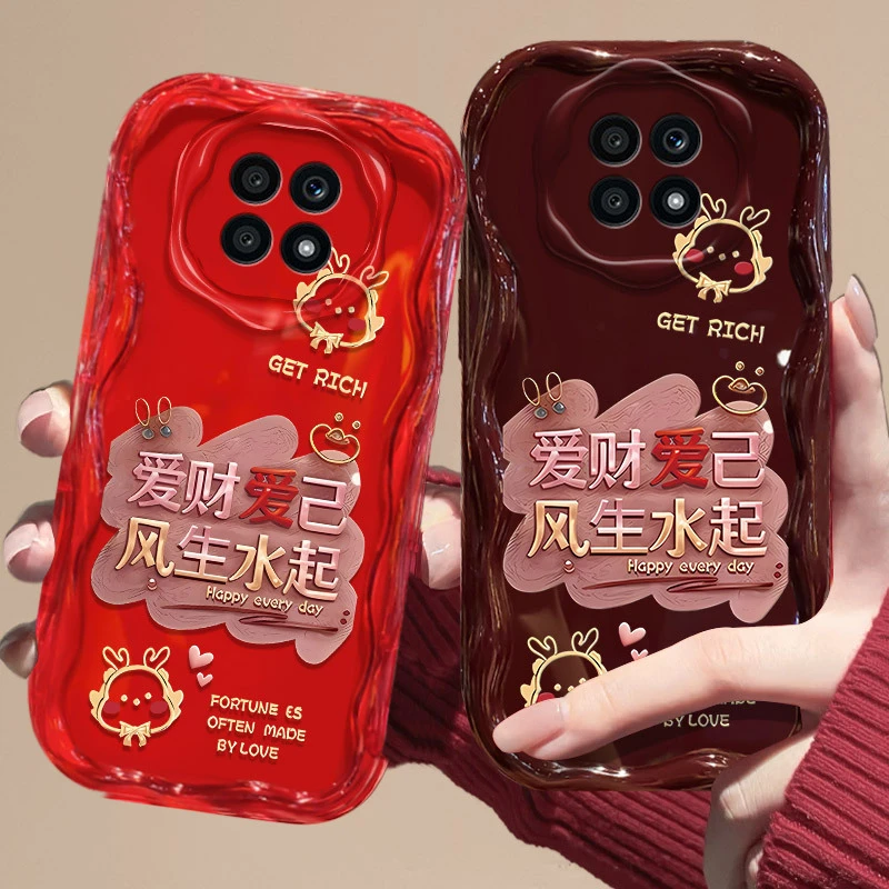华为荣耀x20手机壳NTN-TN20防摔文字软壳新年款保护套爱财爱己女